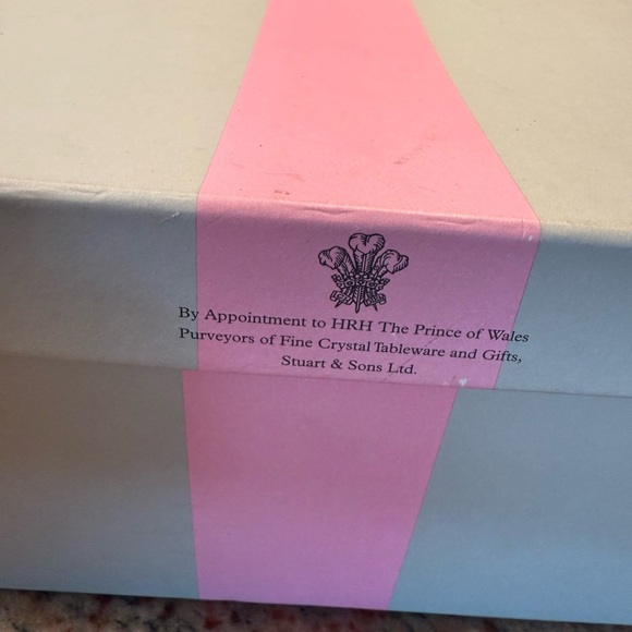 Stuart Crystal Romance Flute Pair 2 Champaign Flutes In Box - Picture 3 of 11